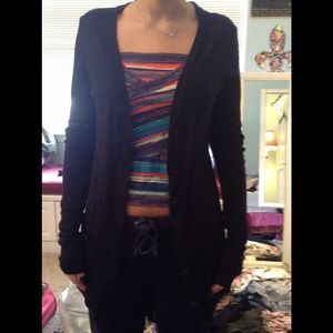 ❤️SALE ITEM 2 for 25$❤️. Black buttoned-cardigan